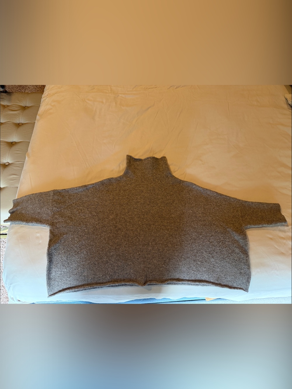 Kerisma Heather Gray Cropped Turtleneck Sweater